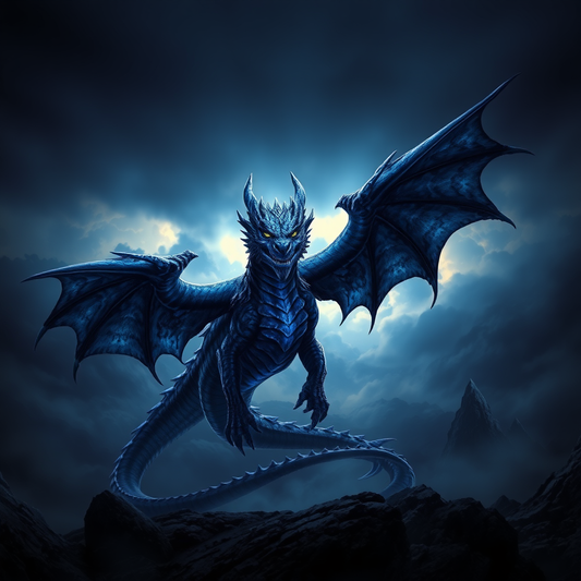 Epic Dark Dragon Fantasy Art - May 2026 Collection iPhone Case